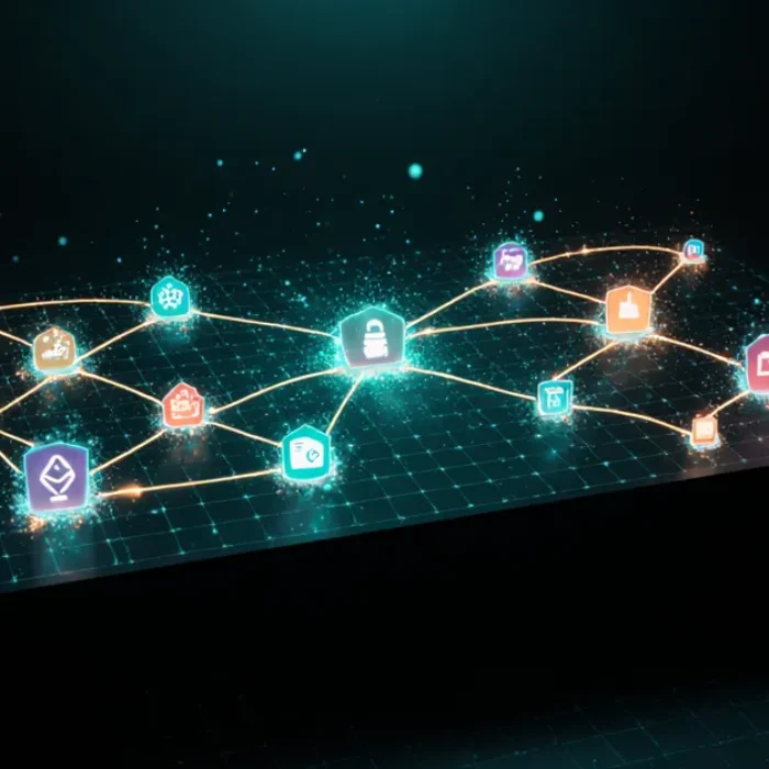 No-code AI agent builders 2026 futuristic drag-and-drop workflow canvas with glowing teal and amber nodes BigAIAgent