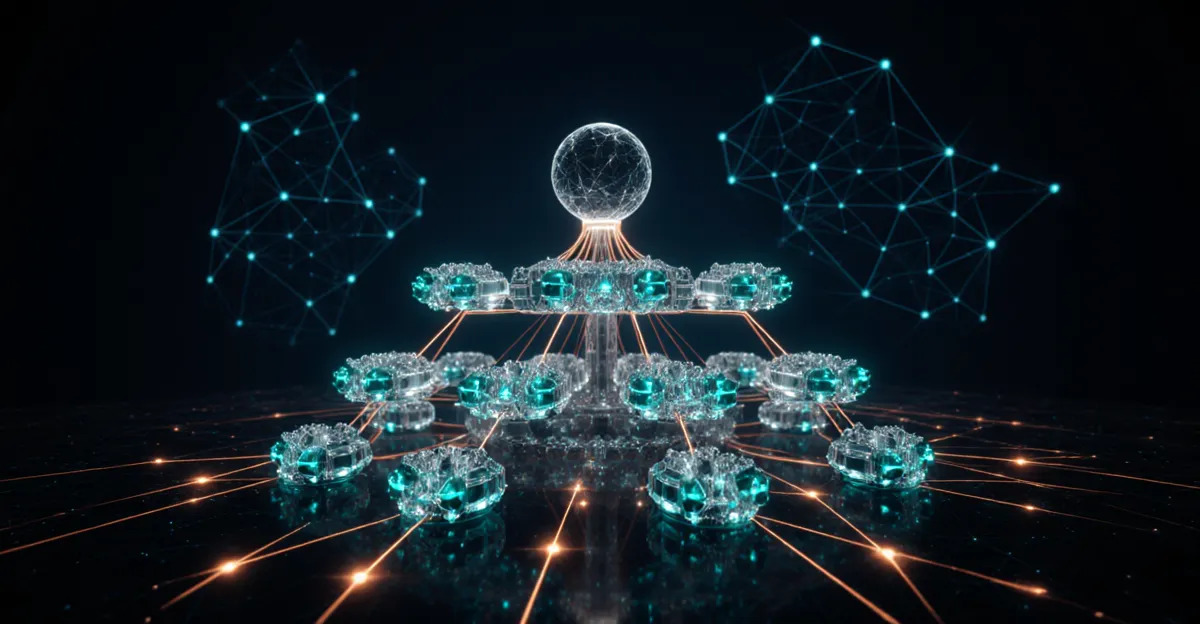 AI agent memory architecture with glowing neural pathways and persistent data nodes BigAIAgent