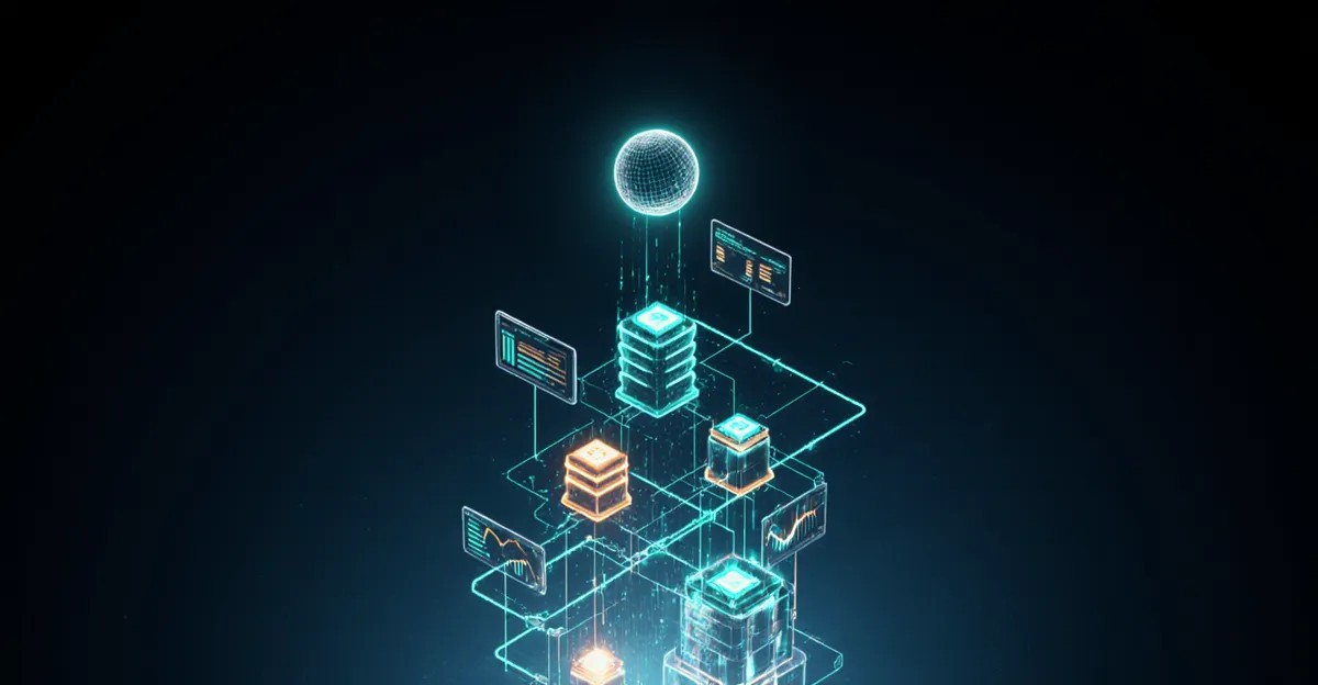 AI agents for data analytics 2026 futuristic analytics workspace with agent orb and holographic data pipeline nodes BigAIAgent
