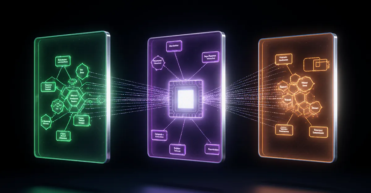 n8n vs Make vs Zapier 2026 three-panel AI agent comparison interface glowing node diagrams BigAIAgent