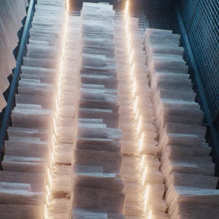 AI agent back office 2026, glowing ledger pages and invoice streams flowing into a data vault BigAIAgent