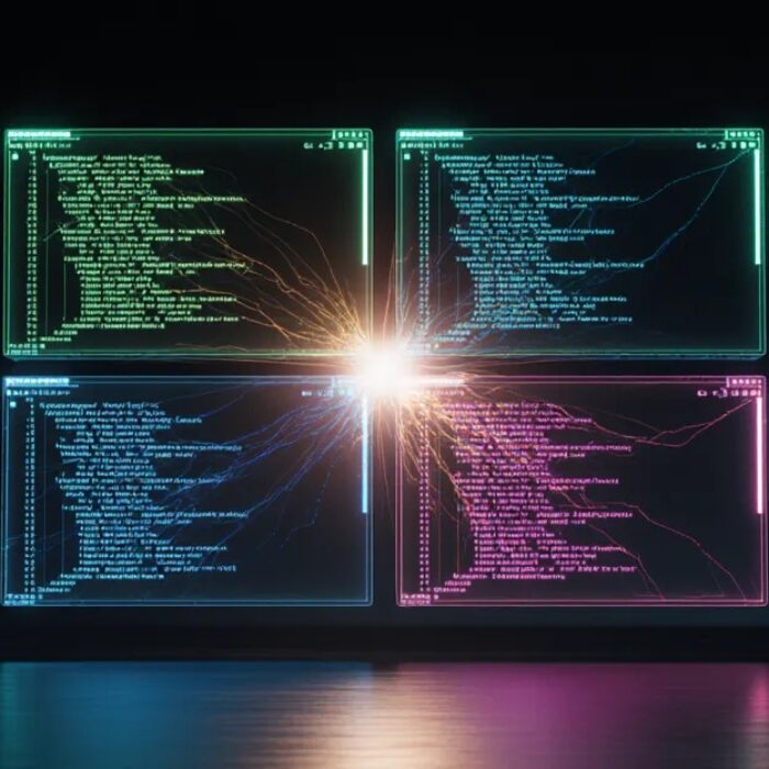 Best AI coding agents 2026 compared as four glowing code editor panels in a grid BigAIAgent