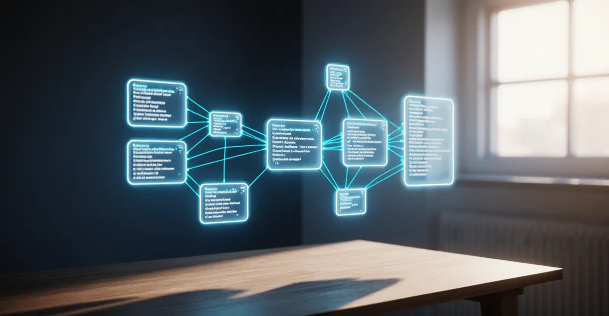 How to build an AI agent workflow shown as glowing sequential node blocks on a canvas BigAIAgent