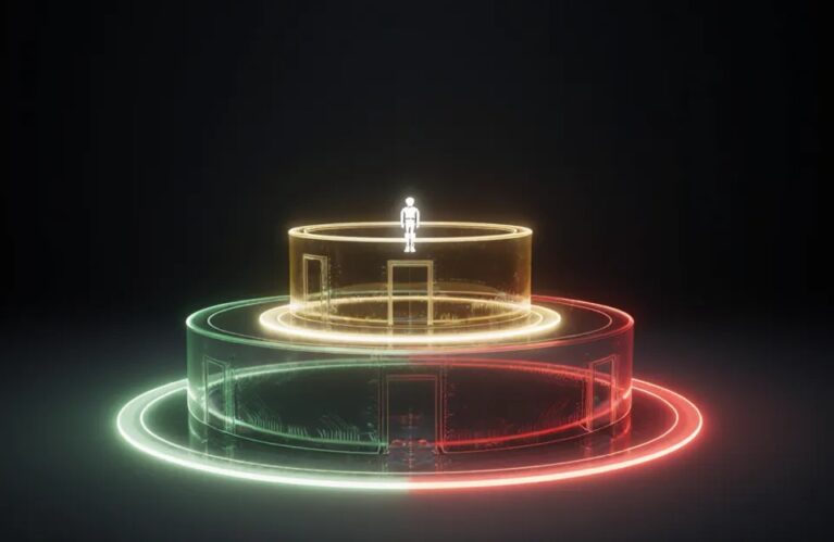 China AI agent regulation tiered authority gates in green, amber and red light BigAIAgent