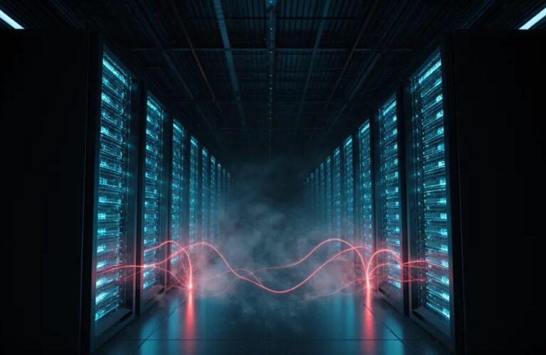 Shadow AI agents infiltrating enterprise network, glowing unauthorized nodes hidden among sanctioned systems BigAIAgent