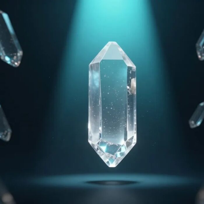 Glowing crystal shard lit ahead of dimmer shards, AdMagic waitlist