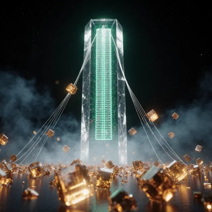 Nvidia Hugging Face acquisition 2026, glowing AI model shards converging into a crystalline GPU tower BigAIAgent