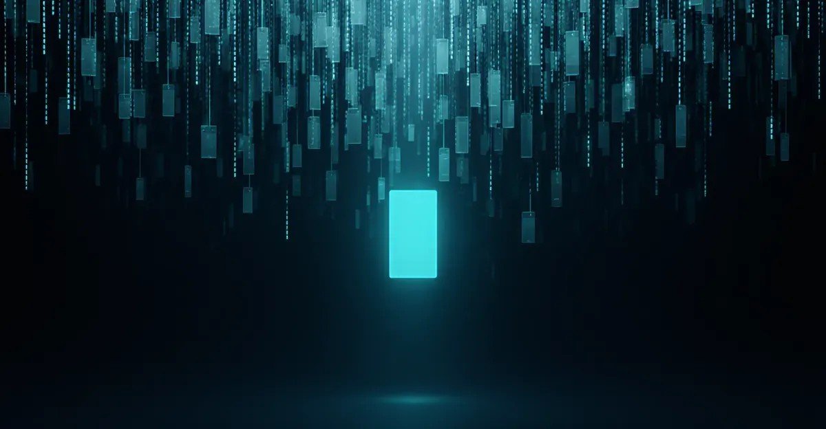 Cascade of glowing ad panels, one lit: AdMagic waitlist